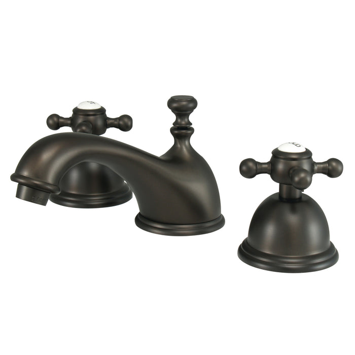 Kingston Brass KS3965BX Vintage Widespread Bathroom Faucet with Brass Pop-Up Drain, Oil Rubbed Bronze