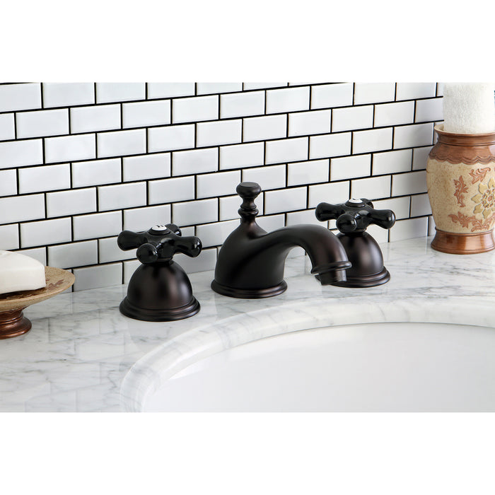 Kingston Brass KS3965PKX Duchess Widespread Bathroom Faucet with Brass Pop-Up Drain, Oil Rubbed Bronze