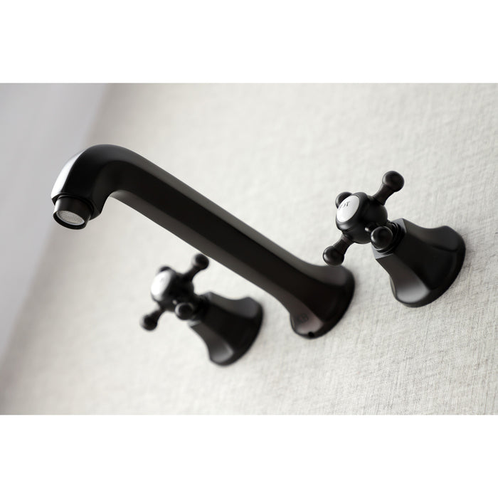 Kingston Brass KS4025BX Metropolitan Two-Handle Wall Mount Tub Faucet, Oil Rubbed Bronze