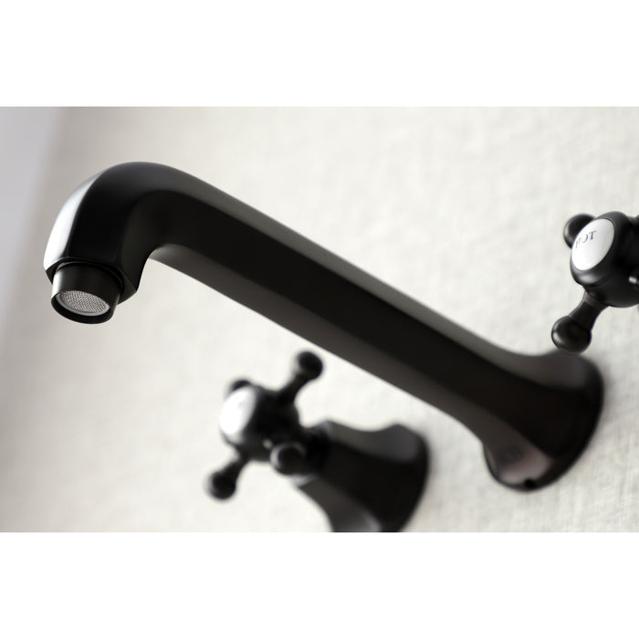 Kingston Brass KS4025BX Metropolitan Two-Handle Wall Mount Tub Faucet, Oil Rubbed Bronze