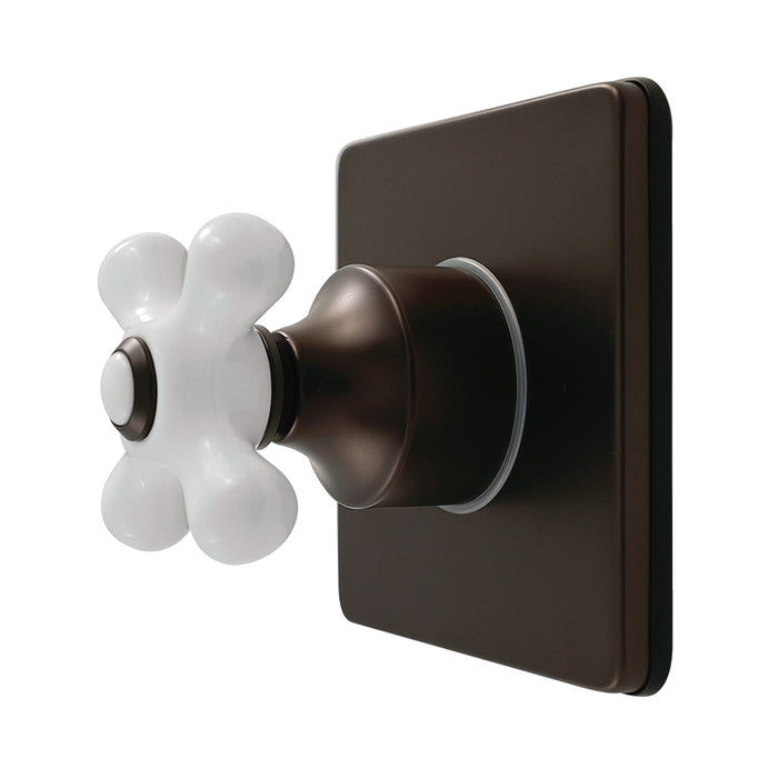 Kingston Brass KS4045PX Restoration Single-Handle Six-Way Diverter Valve with Trim Kit, Oil Rubbed Bronze