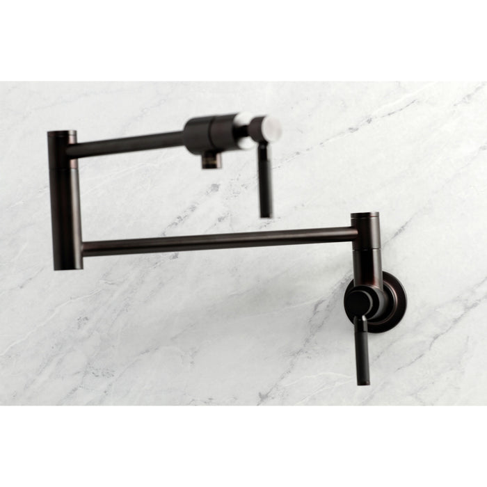 Kingston Brass KS4105DKL Kaiser Wall Mount Pot Filler Faucet, Oil Rubbed Bronze