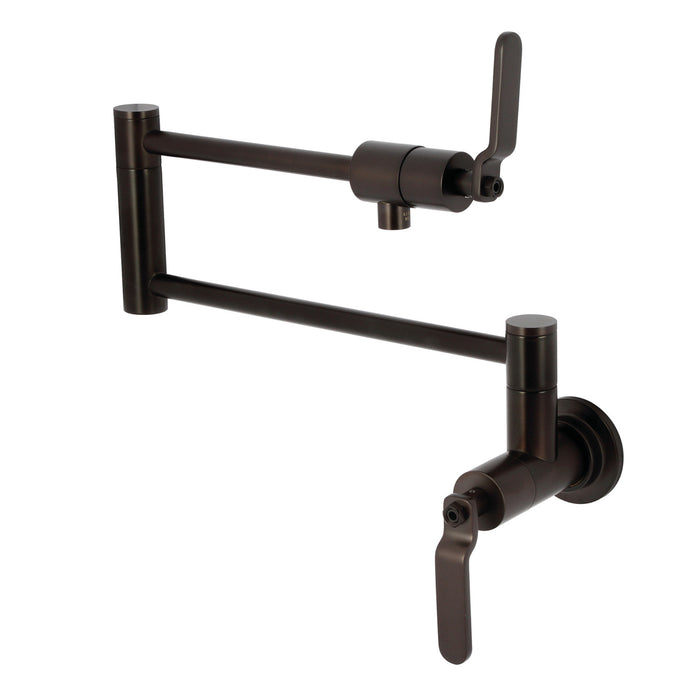 Kingston Brass KS4105KL Whitaker Wall Mount Pot Filler, Oil Rubbed Bronze