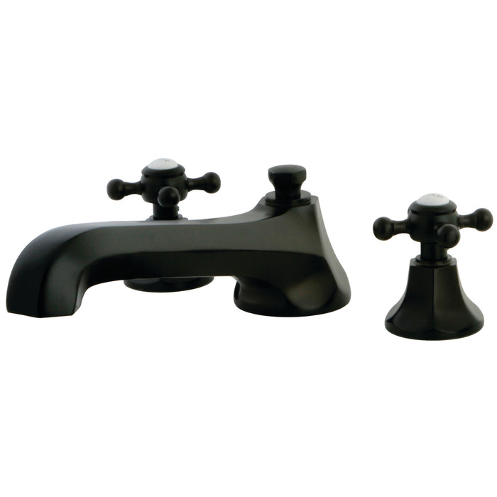 Kingston Brass KS4305BX Metropolitan Two-Handle Deck Mount Roman Tub Faucet, Oil Rubbed Bronze