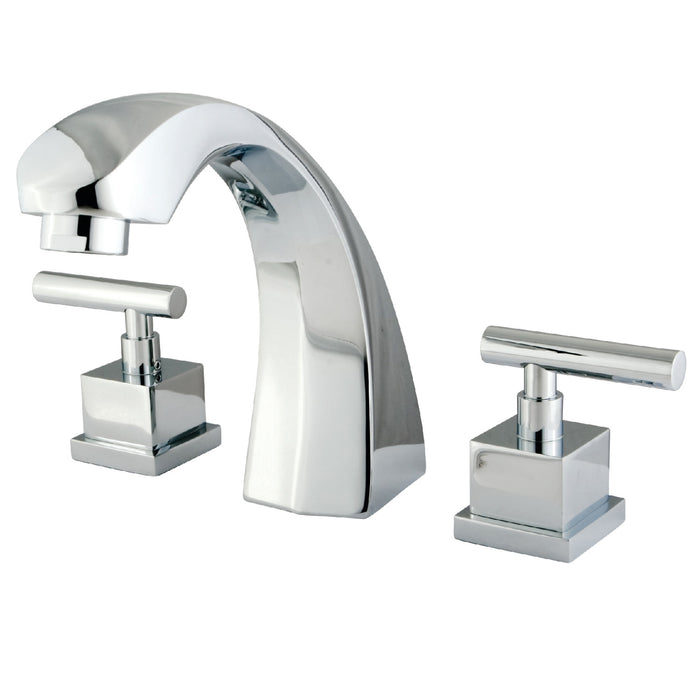 Kingston Brass KS4361CQL Concord Two-Handle Deck Mount Roman Tub Faucet, Polished Chrome