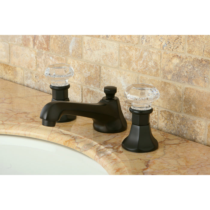 Kingston Brass KS4465WCL Celebrity Widespread Bathroom Faucet with Brass Pop-Up Drain, Oil Rubbed Bronze