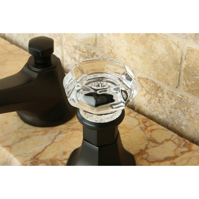 Kingston Brass KS4465WCL Celebrity Widespread Bathroom Faucet with Brass Pop-Up Drain, Oil Rubbed Bronze