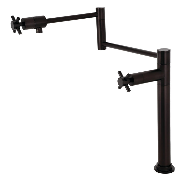 Kingston Brass KS4705DX Concord Deck Mount Pot Filler Faucet, Oil Rubbed Bronze