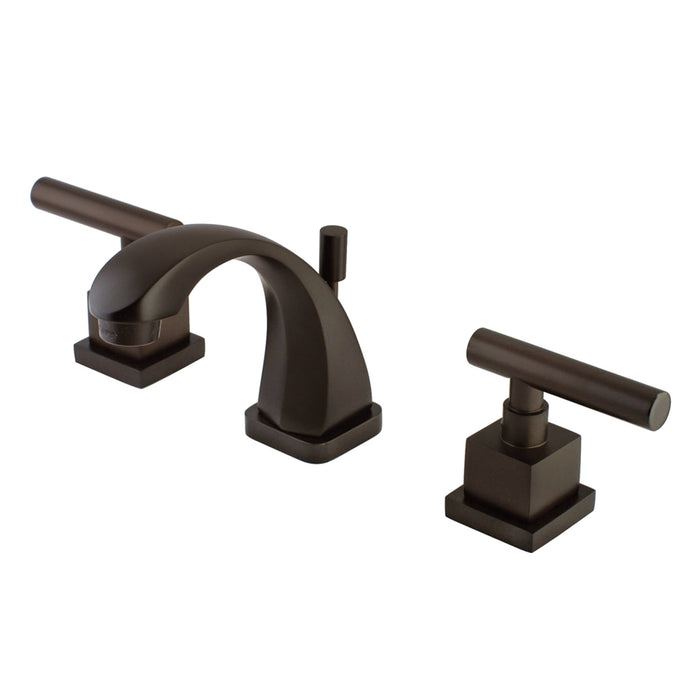 Kingston Brass KS4945CQL Claremont Widespread Bathroom Faucet with Brass Pop-Up Drain, Oil Rubbed Bronze