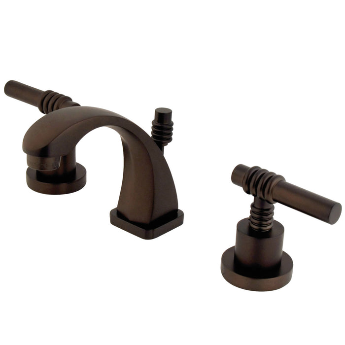 Kingston Brass KS4945ML Claremont Widespread Bathroom Faucet with Brass Pop-Up Drain, Oil Rubbed Bronze