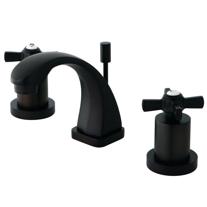 Kingston Brass KS4945ZX Millennium Widespread Bathroom Faucet with Brass Pop-Up Drain, Oil Rubbed Bronze