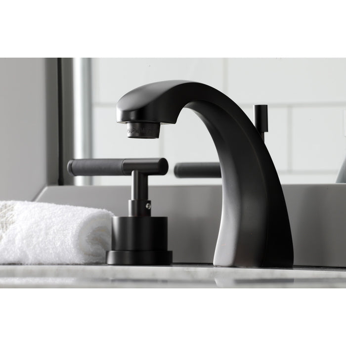 Kingston Brass KS4985CKL Kaiser Widespread Bathroom Faucet with Brass Pop-Up Drain, Oil Rubbed Bronze