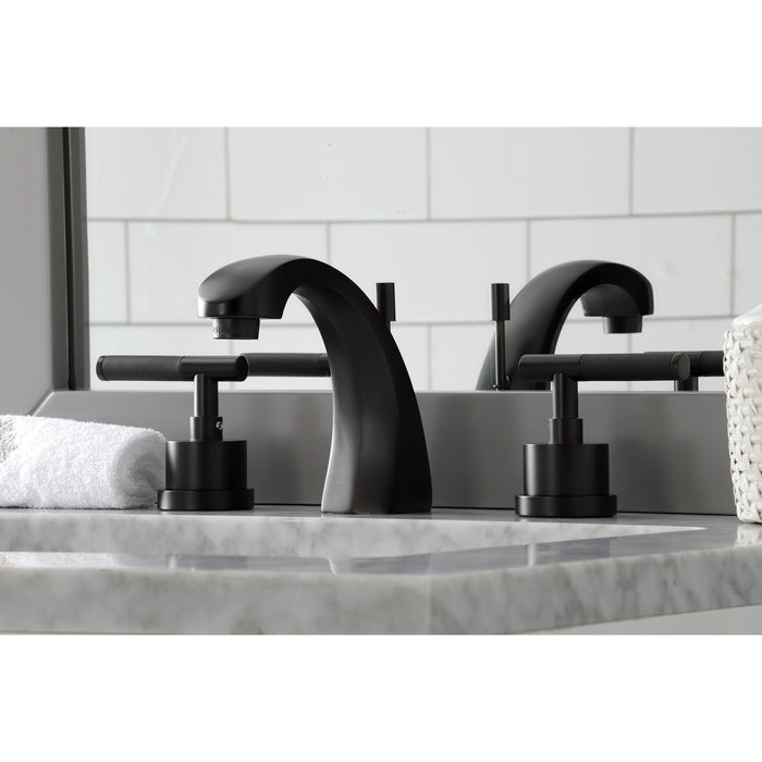 Kingston Brass KS4985CKL Kaiser Widespread Bathroom Faucet with Brass Pop-Up Drain, Oil Rubbed Bronze