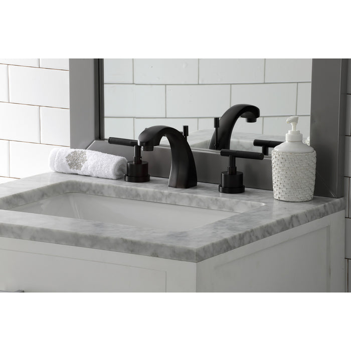 Kingston Brass KS4985CKL Kaiser Widespread Bathroom Faucet with Brass Pop-Up Drain, Oil Rubbed Bronze