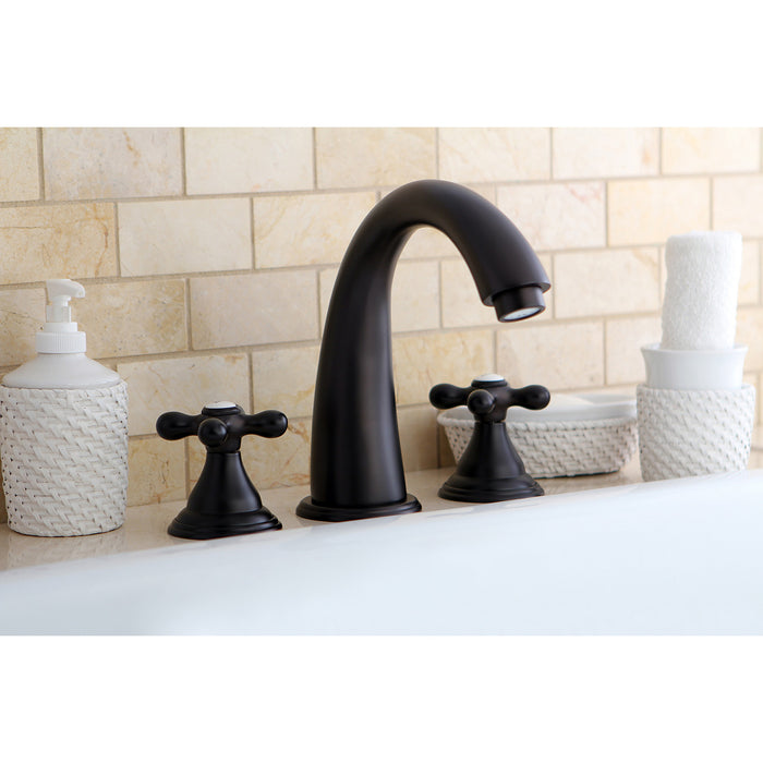 Kingston Brass KS5365AX Vintage Two-Handle Deck Mount Roman Tub Faucet, Oil Rubbed Bronze