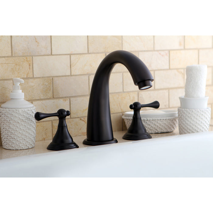 Kingston Brass KS5365BL Vintage Two-Handle Roman Tub Faucet, Oil Rubbed Bronze