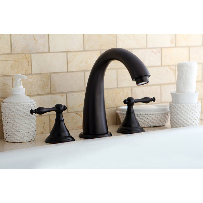 Kingston Brass KS5365NL Royale Two-Handle Deck Mount Roman Tub Faucet, Oil Rubbed Bronze