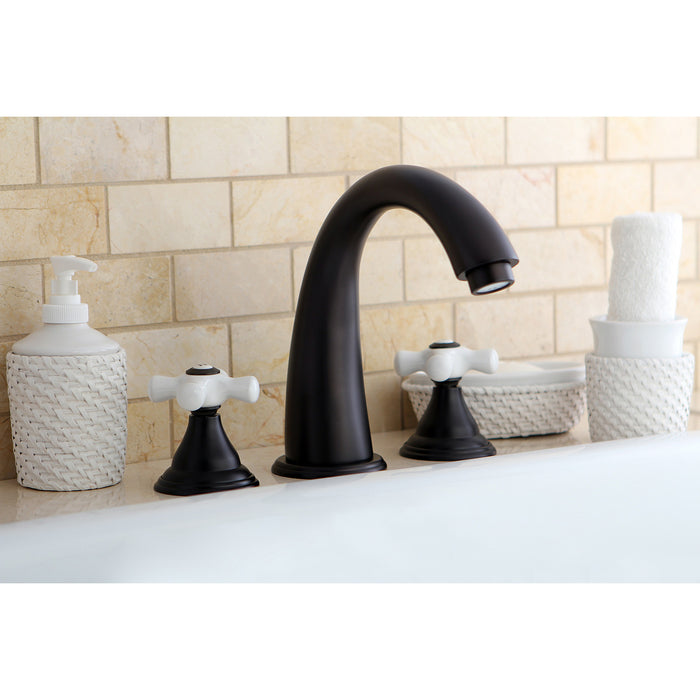Kingston Brass KS5365PX Royale Two-Handle Deck Mount Roman Tub Faucet, Oil Rubbed Bronze