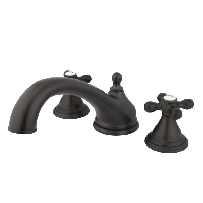 Kingston Brass KS5535AX Vintage Two-Handle Deck Mount Roman Tub Faucet, Oil Rubbed Bronze