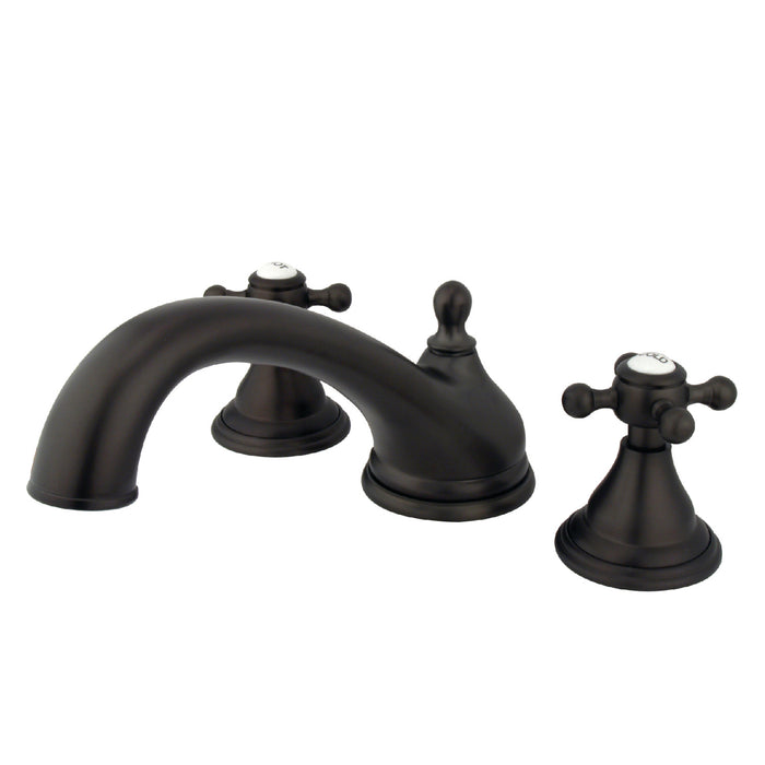 Kingston Brass KS5535BX Vintage Two-Handle Deck Mount Roman Tub Faucet, Oil Rubbed Bronze