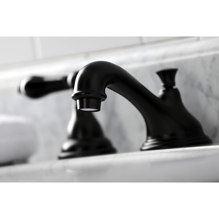 Kingston Brass KS5565PKL Duchess Widespread Bathroom Faucet with Brass Pop-Up Drain, Oil Rubbed Bronze