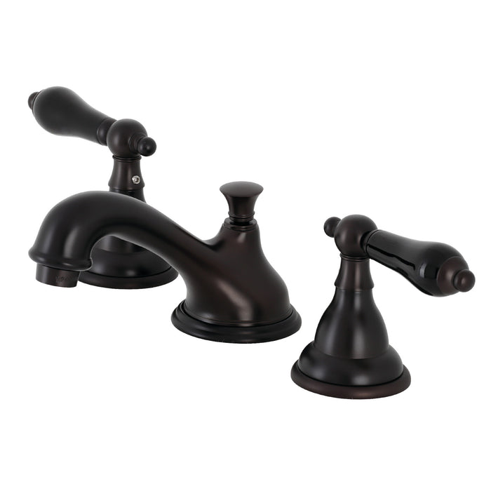 Kingston Brass KS5565PKL Duchess Widespread Bathroom Faucet with Brass Pop-Up Drain, Oil Rubbed Bronze