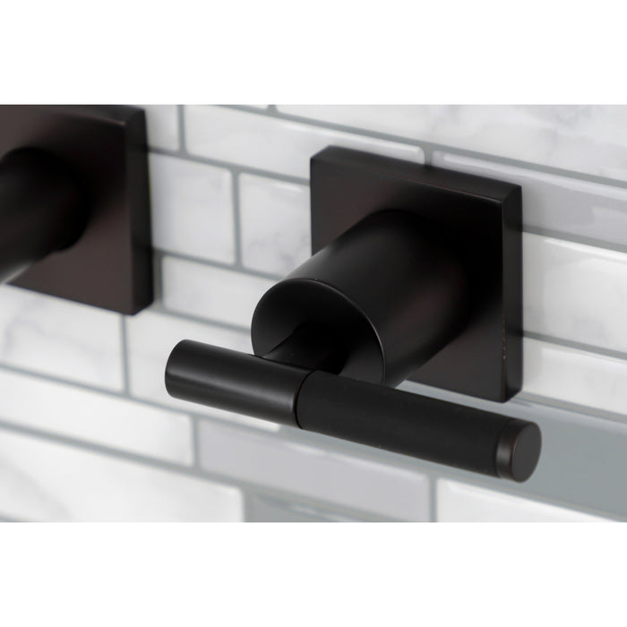 Kingston Brass KS6125CKL Kaiser Double-Handle Wall Mount Bathroom Faucet, Oil Rubbed Bronze