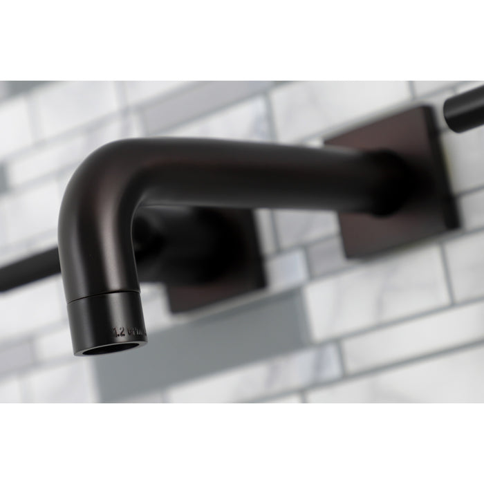 Kingston Brass KS6125CKL Kaiser Double-Handle Wall Mount Bathroom Faucet, Oil Rubbed Bronze