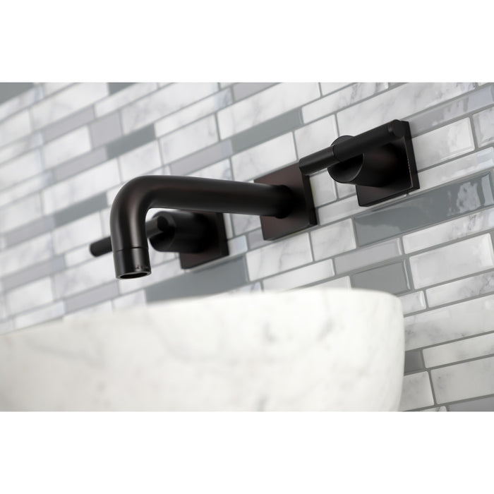 Kingston Brass KS6125CKL Kaiser Double-Handle Wall Mount Bathroom Faucet, Oil Rubbed Bronze