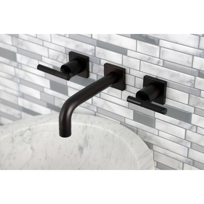 Kingston Brass KS6125CKL Kaiser Double-Handle Wall Mount Bathroom Faucet, Oil Rubbed Bronze