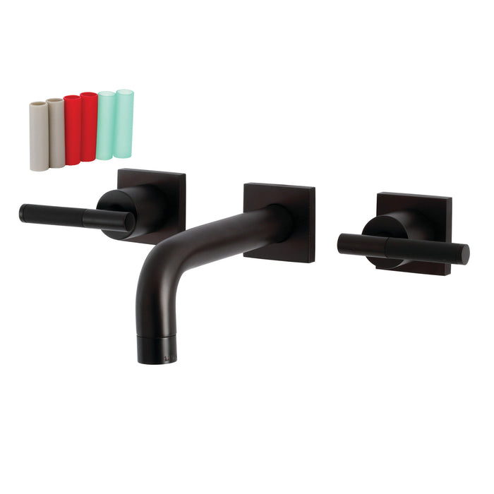 Kingston Brass KS6125CKL Kaiser Double-Handle Wall Mount Bathroom Faucet, Oil Rubbed Bronze