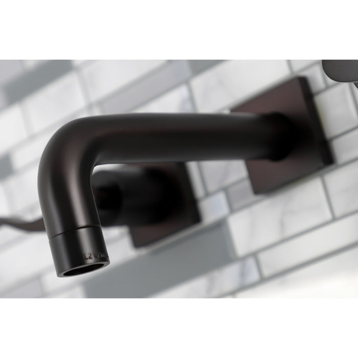 Kingston Brass KS6125DFL NuWave Two-Handle Wall Mount Bathroom Faucet, Oil Rubbed Bronze