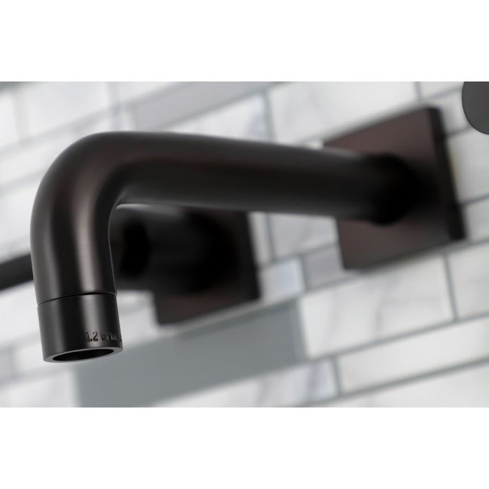 Kingston Brass KS6125DKL Kaiser Double-Handle Wall Mount Bathroom Faucet, Oil Rubbed Bronze