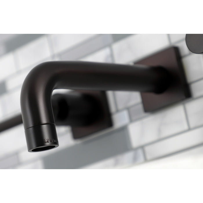 Kingston Brass KS6125DL Concord Double-Handle Wall Mount Bathroom Faucet, Oil Rubbed Bronze