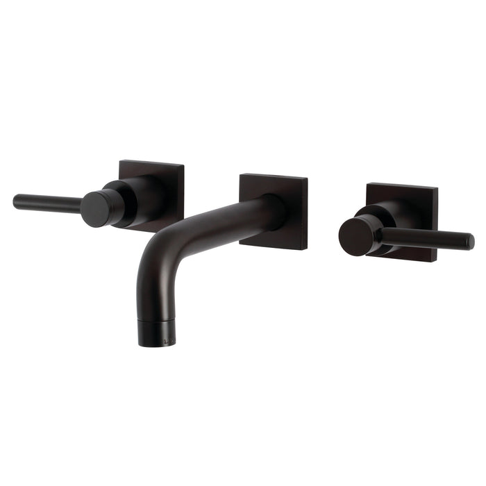 Kingston Brass KS6125DL Concord Double-Handle Wall Mount Bathroom Faucet, Oil Rubbed Bronze