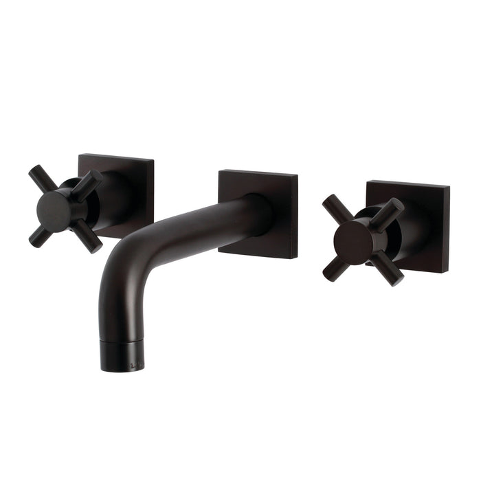 Kingston Brass KS6125DX Concord Double-Handle Wall Mount Bathroom Faucet, Oil Rubbed Bronze