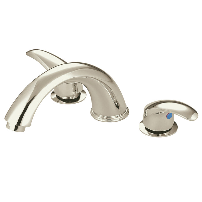 Kingston Brass KS6368LL Two-Handle Roman Tub Faucet, Brushed Nickel