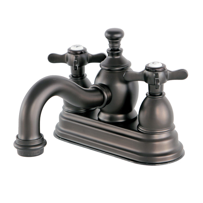 Kingston Brass KS7105BEX Essex Double-Handle 4" Centerset Bathroom Faucet with Brass Pop-Up, Oil Rubbed Bronze