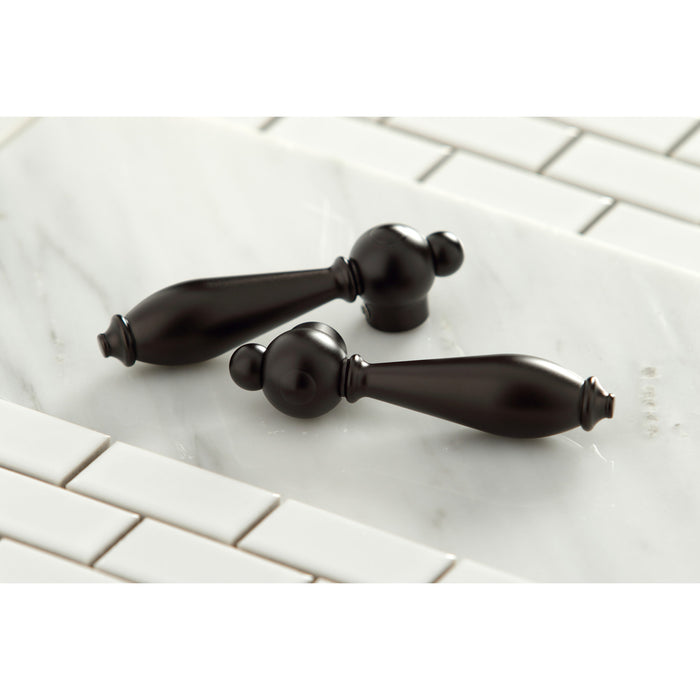 Kingston Brass KS7275ALBS English Country Bridge Kitchen Faucet with Brass Side Sprayer, Oil Rubbed Bronze