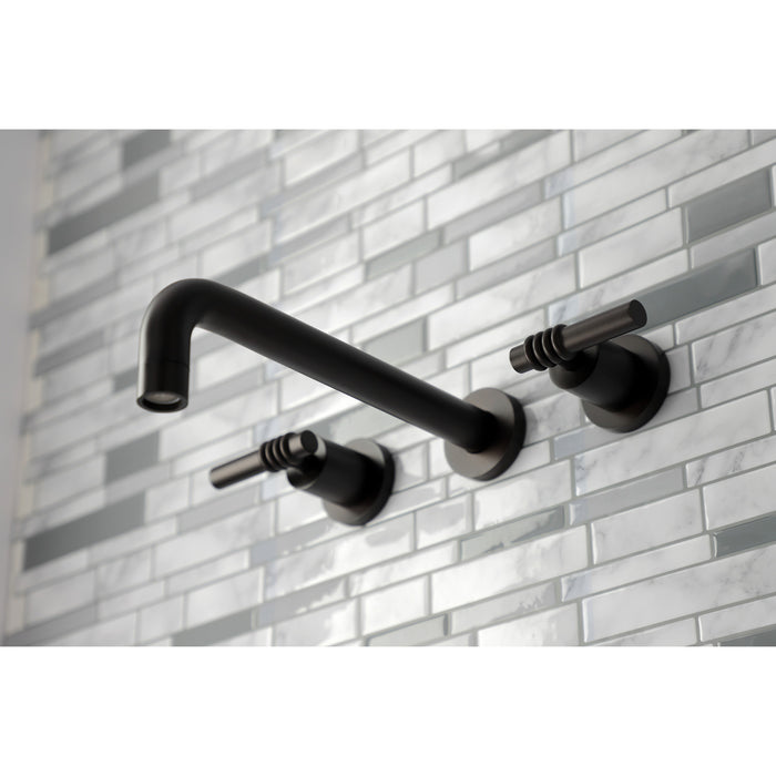 Kingston Brass KS8025ML Milano Two-Handle Wall Mount Tub Faucet, Oil Rubbed Bronze