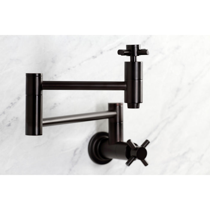 Kingston Brass KS8105DX Concord Wall Mount Pot Filler Faucet, Oil Rubbed Bronze