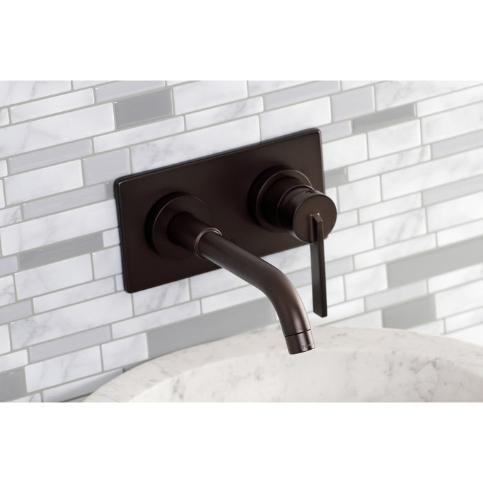 Kingston Brass KS8115CTL Continental Single-Handle Wall Mount Bathroom Faucet, Oil Rubbed Bronze