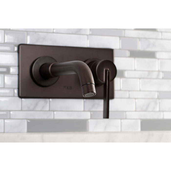 Kingston Brass KS8115CTL Continental Single-Handle Wall Mount Bathroom Faucet, Oil Rubbed Bronze