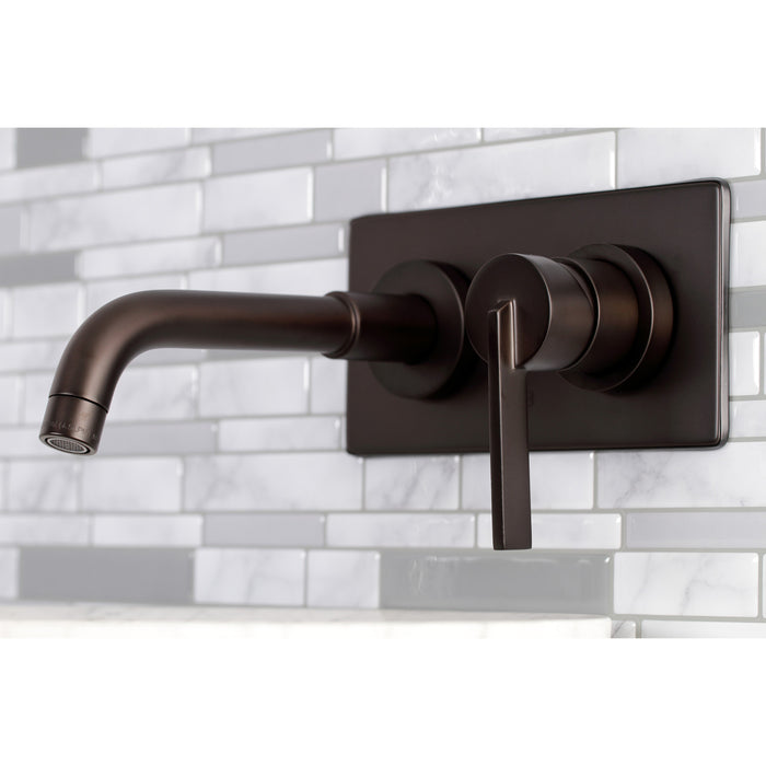 Kingston Brass KS8115CTL Continental Single-Handle Wall Mount Bathroom Faucet, Oil Rubbed Bronze