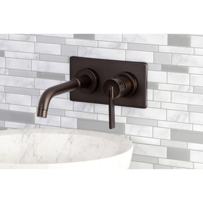 Kingston Brass KS8115CTL Continental Single-Handle Wall Mount Bathroom Faucet, Oil Rubbed Bronze