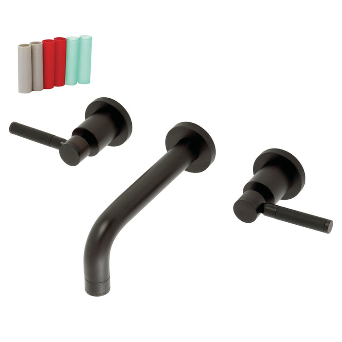 Kingston Brass KS8125DKL Kaiser Double-Handle Wall Mount Bathroom Faucet, Oil Rubbed Bronze