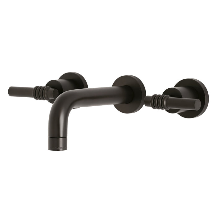 Kingston Brass KS8125ML Milano Double-Handle Wall Mount Bathroom Faucet, Oil Rubbed Bronze