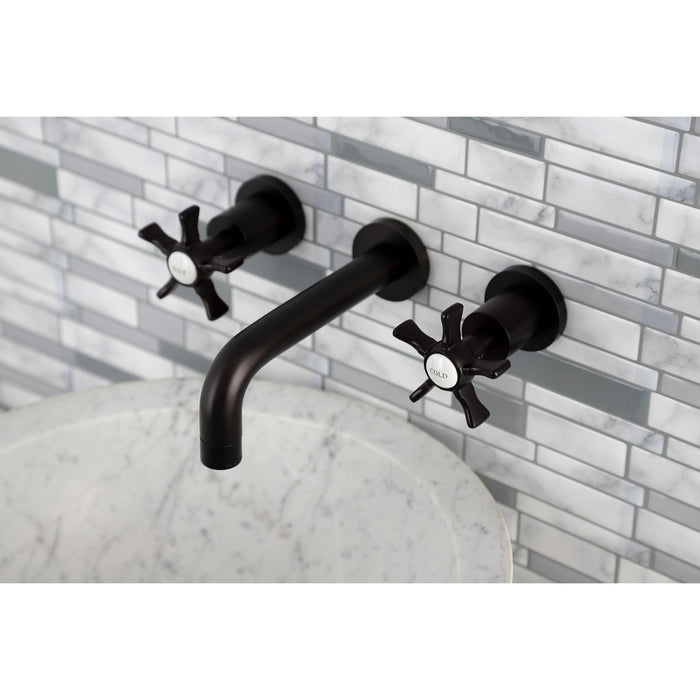 Kingston Brass KS8125NX Hamilton Two-Handle Wall Mount Bathroom Faucet, Oil Rubbed Bronze