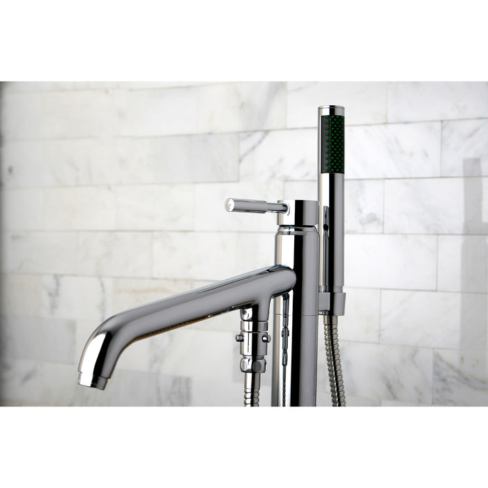 Kingston Brass KS8131DL Concord Freestanding Tub Faucet with Hand Shower, Polished Chrome