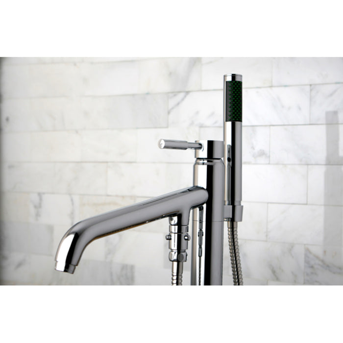 Kingston Brass KS8131DL Concord Freestanding Tub Faucet with Hand Shower, Polished Chrome